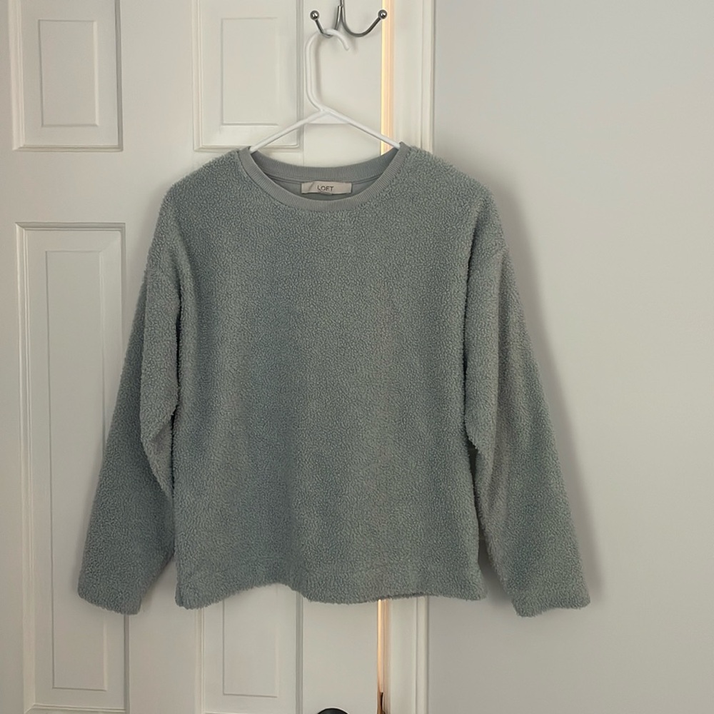 Loft Fuzzy Crewneck Sweatshirt